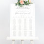Darcey Botanical Monogram Wedding Table Plan, thumbnail 1 of 2