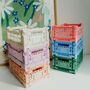 Mini Coloured Scandi Stackable Storage Crate, thumbnail 1 of 10