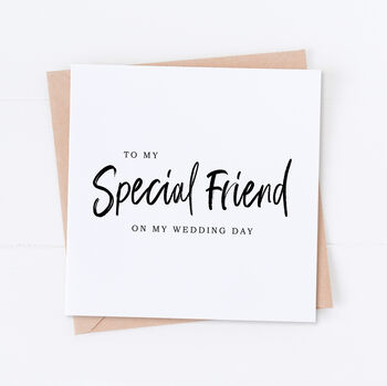 Friend Wedding Bridal Card, 3 of 4