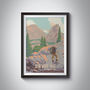 John Muir Trail USA Travel Poster Art Print, thumbnail 1 of 6