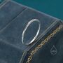 Sterling Silver Extra Skinny Hammered Ring, thumbnail 1 of 12