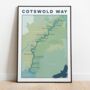 Cotswold Way Map Art – Cotswolds Art Print, thumbnail 5 of 10