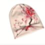 Chemo Headwear Beanie Hat Bandana Pink Flowers Super Soft, thumbnail 3 of 6