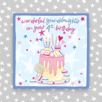 4th Birthday Card For Daughter/Granddaughter/Niece, 2 of 3