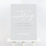Grey And White Rachel Wedding Welcome Sign, thumbnail 2 of 2