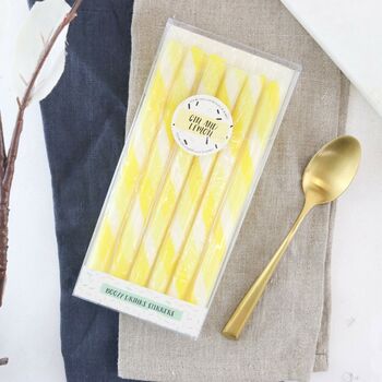 Alcoholic Gin And Lemon Drink Stirrers, 2 of 4