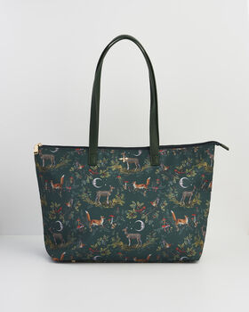 Into The Woods Large Green Grab Tote, 4 of 7