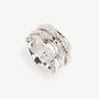 Aura Zen Sterling Silver Spinning Ring, thumbnail 7 of 12