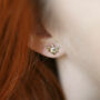 Tiny Turtle Stud Earrings, thumbnail 1 of 6