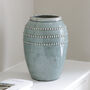 Sea Green Distressed Crackle Vase, thumbnail 1 of 3