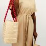 Seranna Natural Patterned Handwoven Basket Bag, thumbnail 4 of 7