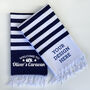 Personalised Towel And Carrier Strap, Sustainable Gift, thumbnail 3 of 8