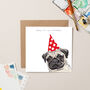Party Pug Card, thumbnail 1 of 3