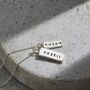 Men's Personalised Double Tag Necklace, thumbnail 2 of 9