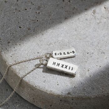 Men's Personalised Double Tag Necklace, 2 of 9
