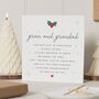 Personalised Grandma And Grandad Christmas Card, thumbnail 1 of 7