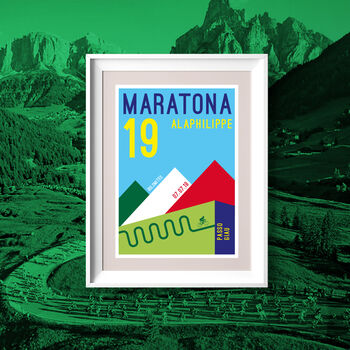 Personalised Maratona Dolomites Cycling Print, 2 of 2