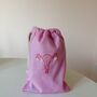 Period Power Hand Embroidered Pink Bag, thumbnail 6 of 8