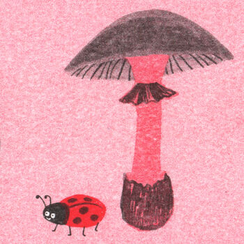 Mushroom Medley Risograph Print, 2 of 3