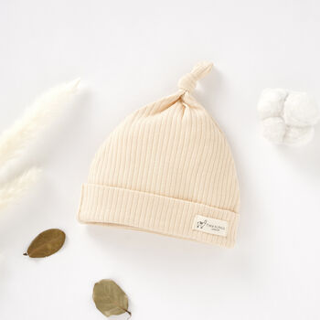 Organic Cotton Baby Hat Set Of Three, 5 of 8