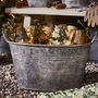 Metal Planter Tub With Handles, thumbnail 1 of 5