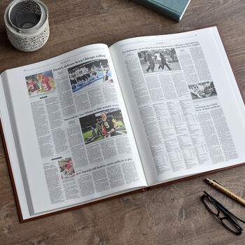 Chicago Bears Personalised Gift Newspaper Book, 8 of 10