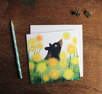 Flower Bear Greetings Card, 2 of 7