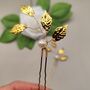 Wedding Hair Accessories Gold Set Of Two, thumbnail 6 of 12