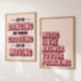 Music Is The Answer Print Bundle | Music Poster | Wall Art | A5 A4 A3 | Bold | Typographic | Lyrics | Quote | Print | House Music, thumbnail 4 of 6
