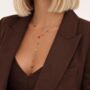 Waterproof Y Shaped Gold Plated Stainless Necklace, thumbnail 1 of 3
