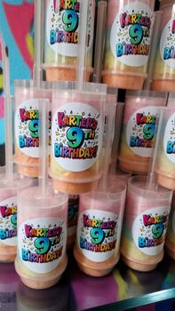 Personalised Candy Floss Push Pops X10 Fairground Party, 2 of 9