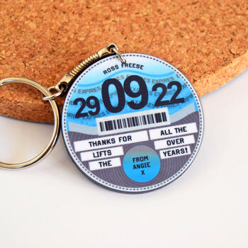 Personalised Tax Disc Keyring, 6 of 9