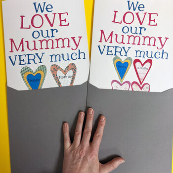Personalised Mummy's Heart Big Card, 3 of 5