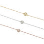 Lux Stone Bracelet Rose Or Gold Plated 925 Silver, thumbnail 6 of 8