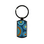 Blue Circles Millefiori Handprinted Keyring, thumbnail 2 of 6