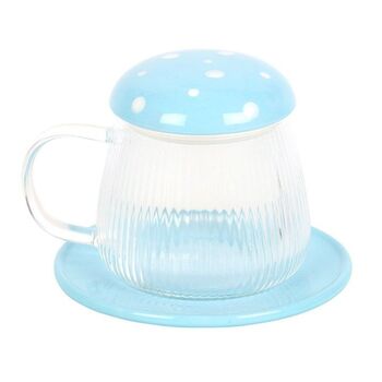 Glass Mushroom Mug And Saucer, 5 of 6