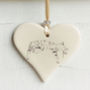 Sketched Cat Hanging Hearts, thumbnail 6 of 8
