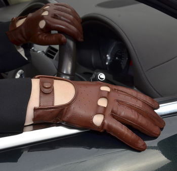 Nina. Women's Classic Leather Driving Gloves, 3 of 7