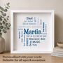 Personalised 21st Birthday Word Art Gift For Him, thumbnail 2 of 8