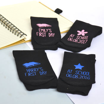 First Day Of School Personalised Socks, 3 of 4