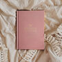 Dusty Pink Cotton Cloth Wedding Planner Book, thumbnail 8 of 12