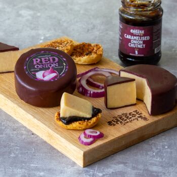 Waxed Cheese Truckle, Chutney And Biscuits Hamper, 9 of 12