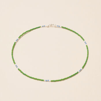 Green And Blue Beaded Necklace, 2 of 2