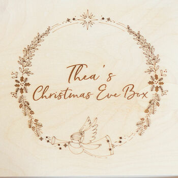 Personalised Christmas Eve Box With Angel Design, 3 of 6