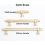 Solid Brass Knurled Kitchen Pull Handles And Knobs, thumbnail 2 of 12