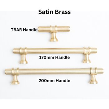 Solid Brass Knurled Kitchen Pull Handles And Knobs, 2 of 12