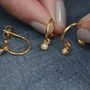 Birthstone Petite Hoops In 18ct Gold Vermeil Plated, thumbnail 4 of 8
