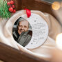 Memorial Christmas Ornament Personalised Photo Keepsake, thumbnail 7 of 8