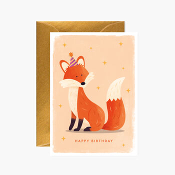 Happy Birthday Fox Greeting Card, 2 of 2