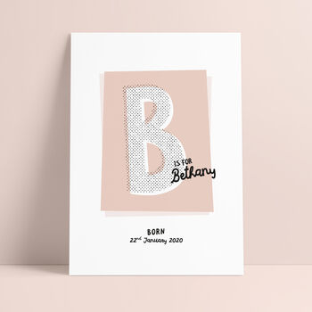 Personalised Retro Letter Name Print, 3 of 11